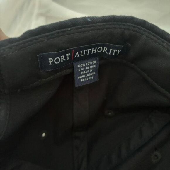 Signal Techie Port Authority Black Adjustable Ball Cap Hat *New* - Picture 8 of 8